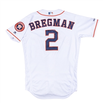 2019 Alex Bregman Game Used Houston Astros Home Jersey Used For 4 Games (MLB Authenticated)